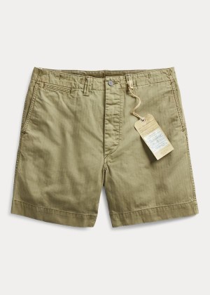 Spodenki Ralph Lauren Field Chino Short Męskie Oliwkowe | TZMF9977