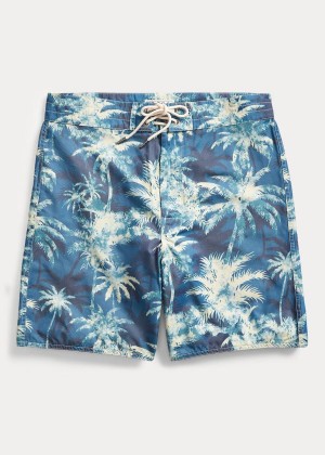 Spodenki Ralph Lauren Palm Tree-Print Twill Short Męskie Granatowe | LTIF1676