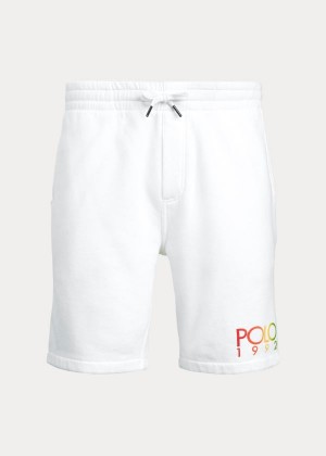 Spodenki Ralph Lauren Polo 1992 Fleece Short Męskie Białe | XHEM8321