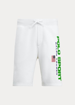 Spodenki Ralph Lauren Polo Sport Fleece Short Męskie Białe | GJQW9396