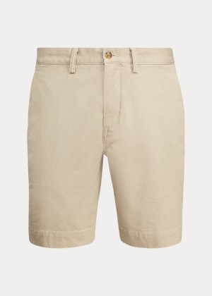 Spodenki Ralph Lauren Stretch Classic Fit Short Męskie Khaki | BOEH4954