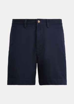 Spodenki Ralph Lauren Stretch Classic Fit Short Męskie Granatowe | HORR6954