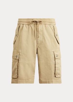 Spodenki Ralph Lauren Stretch Classic Fit Short Męskie Khaki | FDXD5186