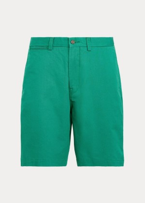 Spodenki Ralph Lauren Stretch Classic Fit Short Męskie Zielone | IWAG4972