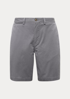 Spodenki Ralph Lauren Stretch Classic Fit Short Męskie Szare | FNBC9939