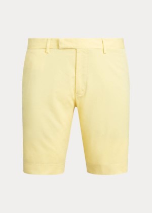 Spodenki Ralph Lauren Stretch Slim Fit Twill Short Męskie Cytrynowy | GGAO9019