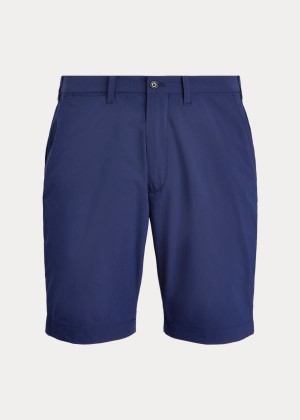 Spodenki Ralph Lauren Tailored Fit Stretch Short Męskie Granatowe | SLGM9591