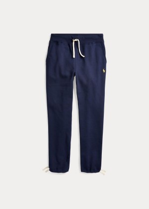 Spodnie Do Biegania Ralph Lauren Cotton-Blend-Fleece Pant Męskie Granatowe | LVJE4438