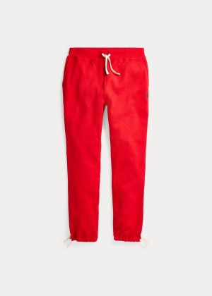 Spodnie Do Biegania Ralph Lauren Cotton-Blend-Fleece Pant Męskie Czerwone | AZUE7897