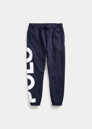 Spodnie Do Biegania Ralph Lauren Logo Double-Knit Jogger Pant Męskie Granatowe Kolorowe | USIF3307