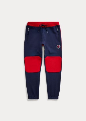 Spodnie Do Biegania Ralph Lauren Polo Sport Double-Knit Jogger Męskie Granatowe Kolorowe | ZLQX3516