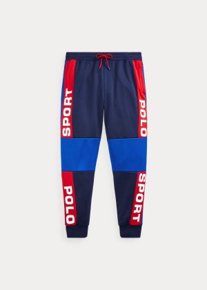 Spodnie Do Biegania Ralph Lauren Polo Sport Mesh Track Pant Męskie Granatowe Kolorowe | WIAQ0380