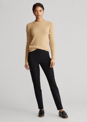 Spodnie Ralph Lauren Bi-Stretch Skinny Pant Damskie Czarne | XRNU8897