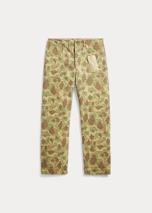 Spodnie Ralph Lauren Camo Cotton Chino Pant Męskie Oliwkowe Camo | IMWG8293