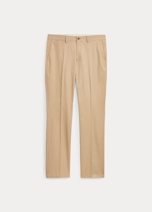 Spodnie Ralph Lauren Cotton-Blend Chino Męskie Khaki | HXNK3033