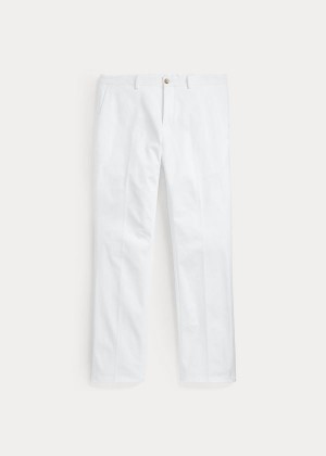 Spodnie Ralph Lauren Cotton-Blend Chino Męskie Białe | ZQBU0455