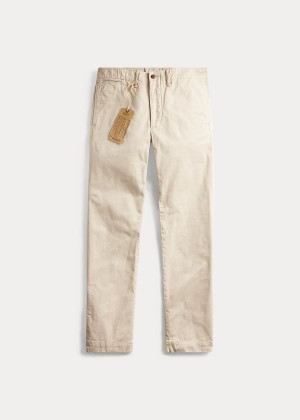 Spodnie Ralph Lauren Cotton Chino Pant Męskie Beżowe | YQEU3388