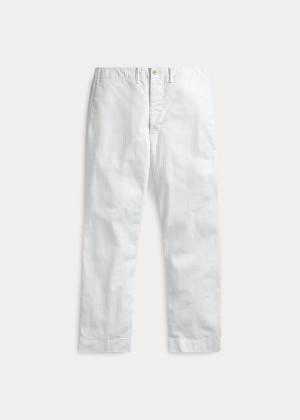 Spodnie Ralph Lauren Cotton Field Chino Męskie Białe | QJNT3720