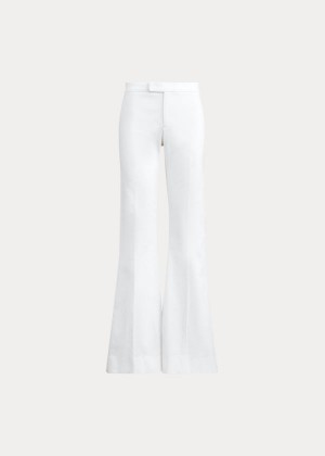 Spodnie Ralph Lauren Cotton Flare Pant Damskie Białe | ULKT1559