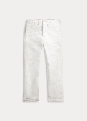 Spodnie Ralph Lauren Cotton Officer's Chino Męskie Białe | MMZD2887