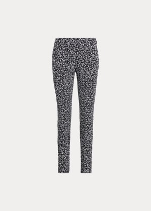 Spodnie Ralph Lauren Floral-Print Stretch Golf Pant Damskie Czarne Kolorowe | KFGG1184