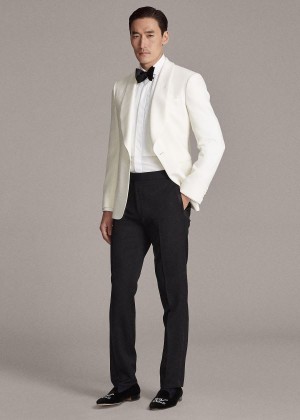 Spodnie Ralph Lauren Gregory Tuxedo Trouser Męskie Czarne | NSHN5008