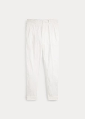 Spodnie Ralph Lauren Gregory Wool Gabardine Trouser Męskie Kremowe | SDAX2398