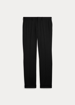 Spodnie Ralph Lauren Gregory Wool Serge Trouser Męskie Czarne | CPDV2194