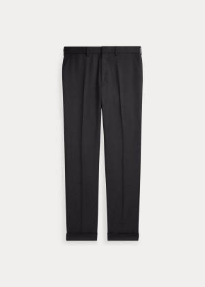 Spodnie Ralph Lauren Gregory Wool Serge Trouser Męskie Jasny Szare | XYQY7962