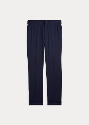 Spodnie Ralph Lauren Gregory Wool Serge Trouser Męskie Granatowe | SPZV0078