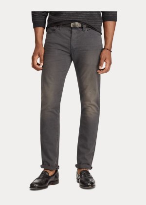 Spodnie Ralph Lauren Hampton Relaxed Straight Chino Męskie Szare | JXHM3257