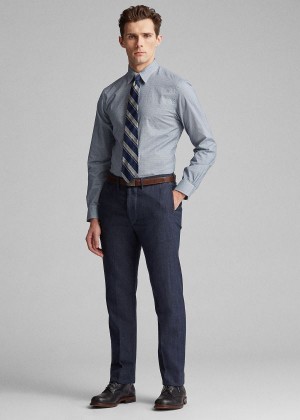 Spodnie Ralph Lauren Indigo Woven Pant Męskie Indygo | AYFS4062