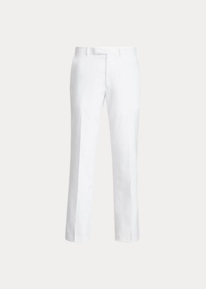 Spodnie Ralph Lauren Lightweight Twill Pant Męskie Białe | DXEV9068