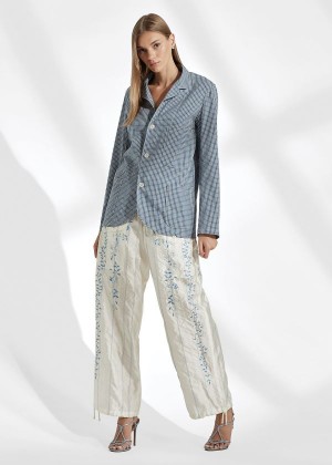 Spodnie Ralph Lauren Lydia Silk Cargo Pant Damskie Beżowe | QSKO8678