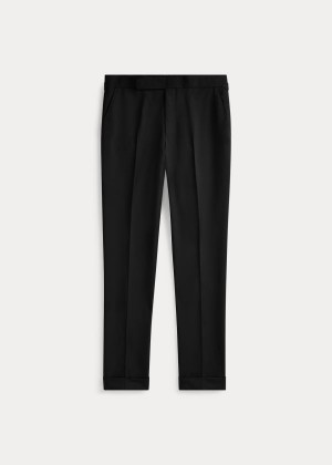 Spodnie Ralph Lauren RLX Gregory Wool Twill Trouser Męskie Czarne | WQDZ2154