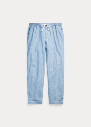 Spodnie Ralph Lauren Relaxed Fit Chambray Pant Męskie Głęboka Niebieskie | KTFE7309