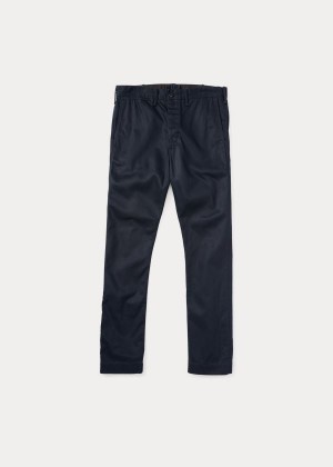 Spodnie Ralph Lauren Slim-Fit Chino Pant Męskie Granatowe | GXEQ5859