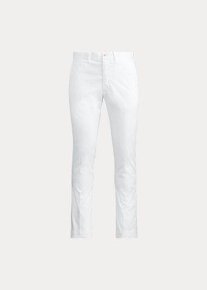 Spodnie Ralph Lauren Slim Fit Stretch Chino Pant Męskie Białe | HTAY2628