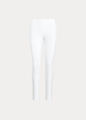 Spodnie Ralph Lauren Stretch Athletic Golf Pant Damskie Białe | HRVV7155