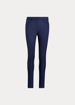 Spodnie Ralph Lauren Stretch Athletic Golf Pant Damskie Granatowe | ILCM9109