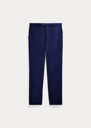 Spodnie Ralph Lauren Stretch Chino Suit Trouser Męskie Głęboka Granatowe | NXBF0648