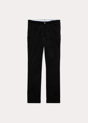 Spodnie Ralph Lauren Stretch Classic Corduroy Pant Męskie Czarne | ERWH2431