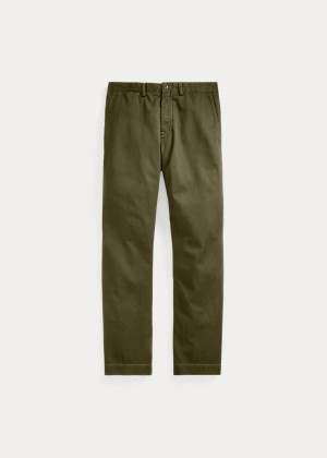 Spodnie Ralph Lauren Stretch Classic Fit Chino Pant Męskie Oliwkowe | GAEX5238