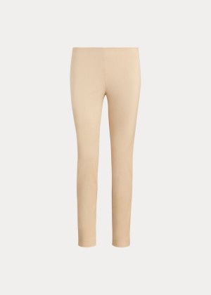 Spodnie Ralph Lauren Stretch Twill Skinny Pant Damskie Brązowe | BKKA9310