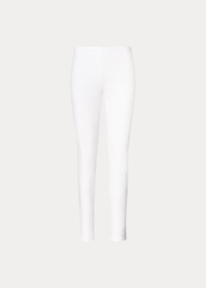 Spodnie Ralph Lauren Stretch Twill Skinny Pant Damskie Białe | YDVJ6058