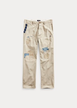 Spodnie Ralph Lauren The Iconic Khaki Chino Męskie Khaki | CUMM7287