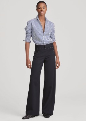 Spodnie Ralph Lauren The Sailor Pant Damskie Czarne | KVES0239