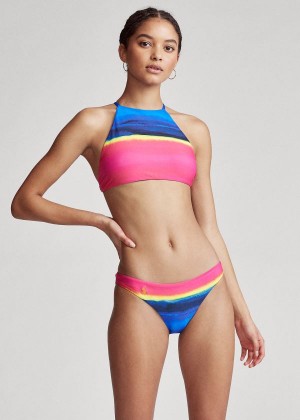 Stroje Pływackie Ralph Lauren Dip-Dyed Hipster Bikini Bottom Damskie Kolorowe | LMNK2470