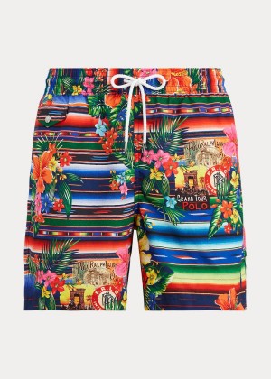 Stroje Pływackie Ralph Lauren Floral-Serape Swim Trunk Męskie Kolorowe | LIAK5111