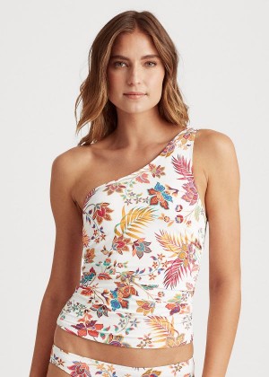 Stroje Pływackie Ralph Lauren Floral One-Shoulder Tankini Damskie Kolorowe | QYTW3060